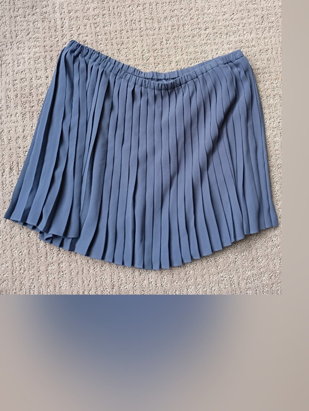 Banana Republic Dusty Blue Knife Pleated Mini Skirt